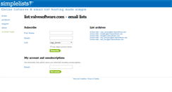 Desktop Screenshot of list.valvesoftware.com